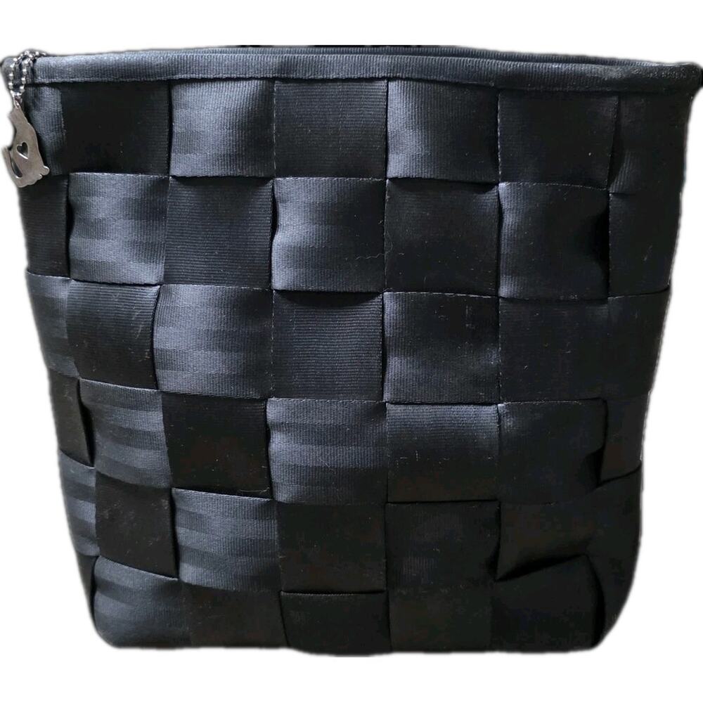 Harveys Seatbelt Bag Black Woven Backpack Y2K Emo GothVintage